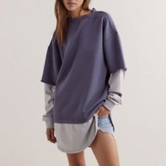 We The Free Skater Boy Twofer Pullover, Small, NWT - Picture 1 of 8